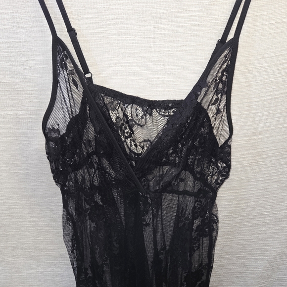 SHEIN curve 1x Black Lace Chemise overlay nighty or dress - Picture 6 of 9